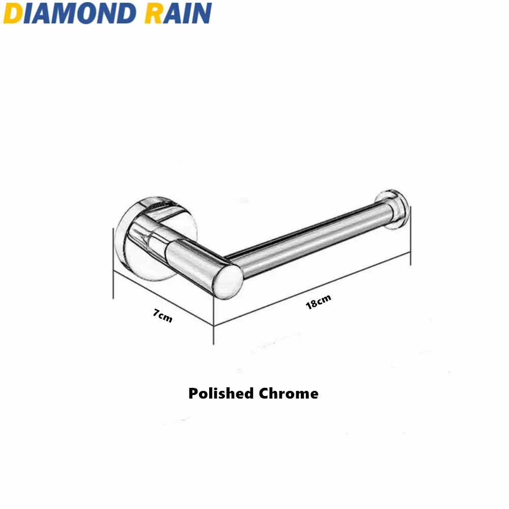 Хром/черный матовый/Матовый никель держатель для туалетной бумаги 304 нержавеющая сталь современный круглый настенный держатель для ванной комнаты DR-26