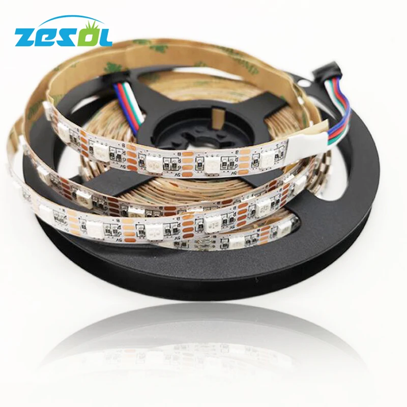 5 м Светодиодная гибкая лента 5050 DC12V 60 Led/M Водонепроницаемая RGB Белая теплая белая