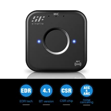Siroflo Bluetooth передатчик приемник с NFC аудио 3,5 мм Aux Bluetooth адаптер для ПК смартфон Bluetooth приемник