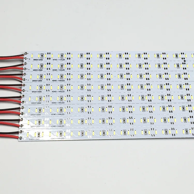 

100pcs/lot Super brightness SMD 4014 LED rigid Bar 144LEDs/M LED hard Strip DC 12V 4014 LED Tube Hard LED Strip