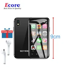 Originele Soyes Xs Mini Smartphone 3Gb + 32Gb Android Mobiele 4G Wifi Gps Google Play Pocket Gezicht erkenning Kleinste Mobiele Telefoon