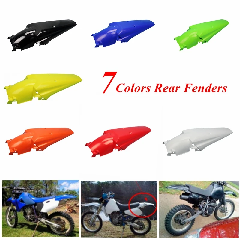 1 шт. разноцветные защитные крылья для мотоцикла Honda XR CRF Yamaha YZ WR KX KLX 250 450|rear