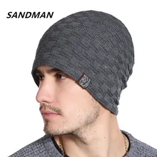 SANDMAN Высокое качество Медведь зимняя шапка сапоги с мехом теплая Шапка-бини мешковатые Skullies вязаная шапка для Для мужчин Для женщин лыжные спортивные шапочки Кепки
