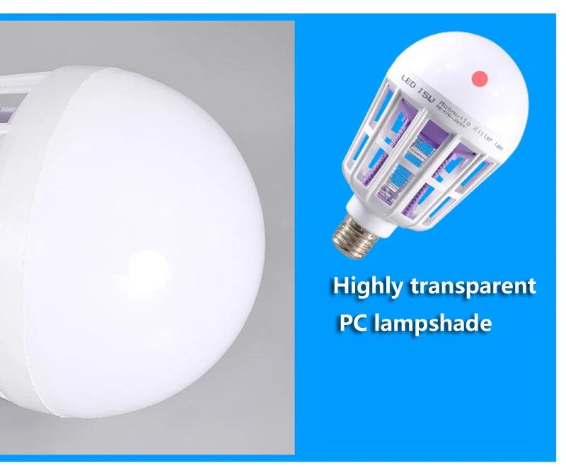 E27 LED Bulb Electric Trap Mosquito Killer Light  (9)