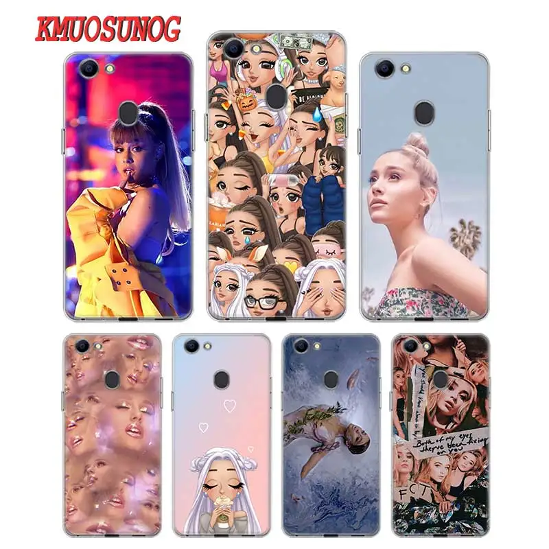 

Transparent Soft Silicone Phone Case Ariana Grande Style for OPPO F5 F5Plus OPPO F7 Cover