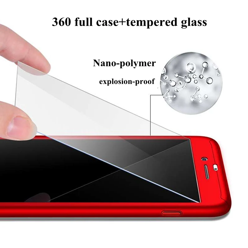 360 градусов полный защитный чехол для iphone X 5 5S SE чехол для iphone XR 11 Pro XS Max 6 6S Plus 7 8 Plus Жесткий PC чехол со стеклом