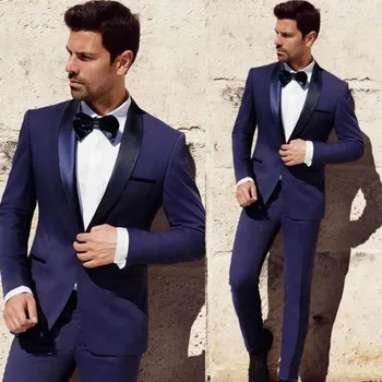 

Fashion Groom men suit Tuxedos 2017 new Groomsmen Mens Wedding Party Dinner costume homme Man Suits Blazer (Jacket+Pants+Tie)