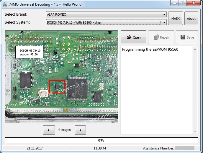 IMMO Универсальное декодирование 4,5 []+ EDC17/мед17/MEV17 EEPROM контрольная сумма Калькулятор+ USB ключ