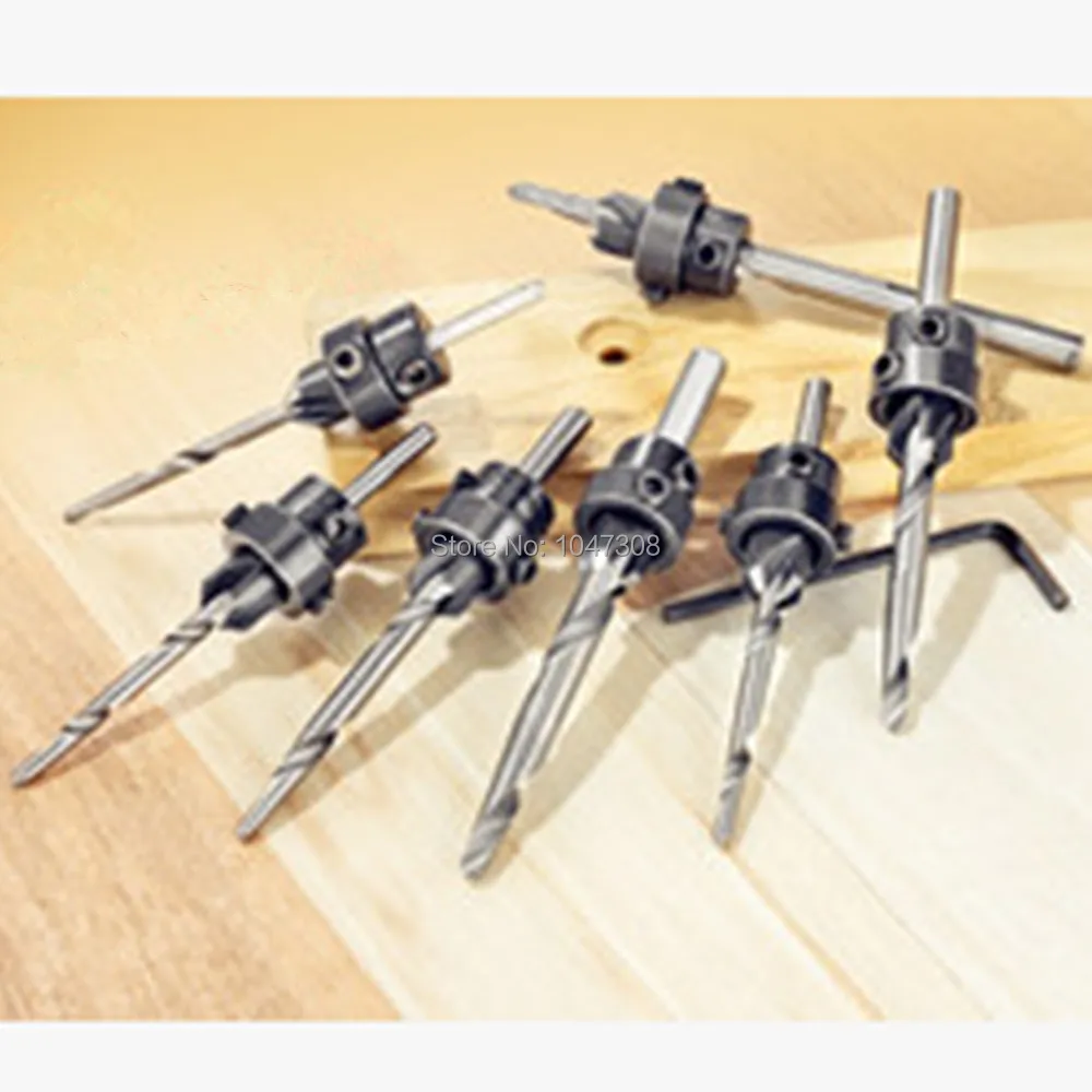 7pcs Carpenter Countersink Drill Set