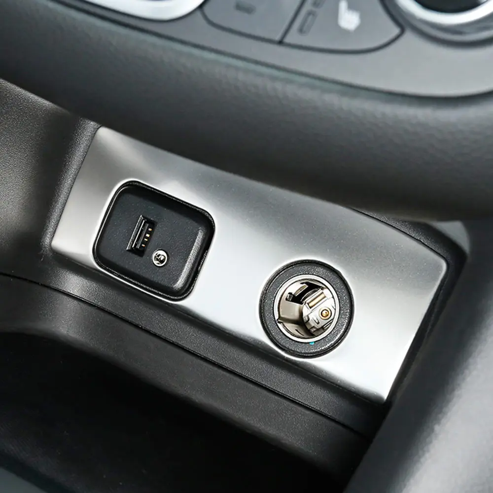 IMTFOO STAINLESS STEEL USB LIGHTER COVER BEZEL MOLDING FOR CHEVROLET