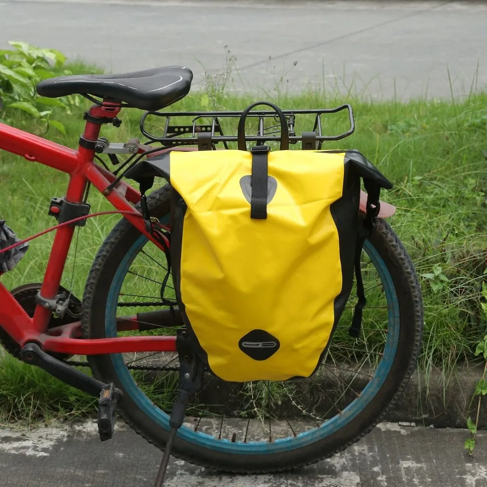 

25L TPU Outdoor Waterproof Bag Mountain Road Riding Bike Side Bag Rear Rack Tail Seat Trunk Bag Pannier Bicycle Accessories