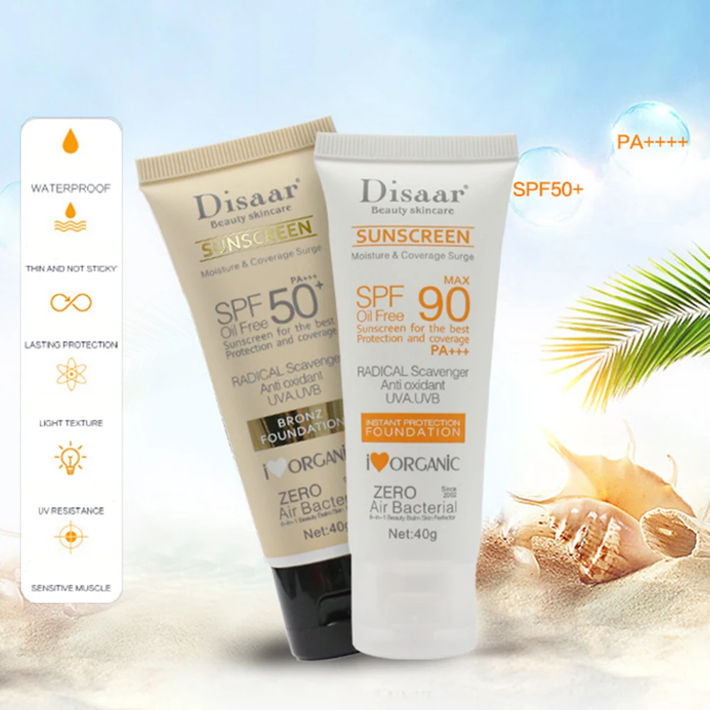 DISAAR Sun Cream Facial Body Sunscreen Whitening Sunblock Skin