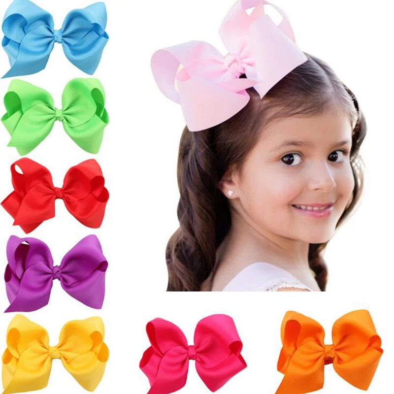 

12cm Handmade Infant Hairbows Ribbon Bow Hair Clip Baby Girls Hairclip Girls Boutique Hair Bow Grosgrain Cute Girls Headwear