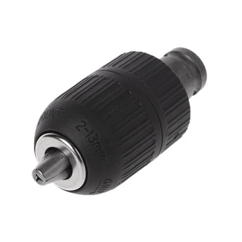 

2-13mm Self Locking Keyless Drill Chuck Clip 1/2'' Self Tightening Adapter Tools