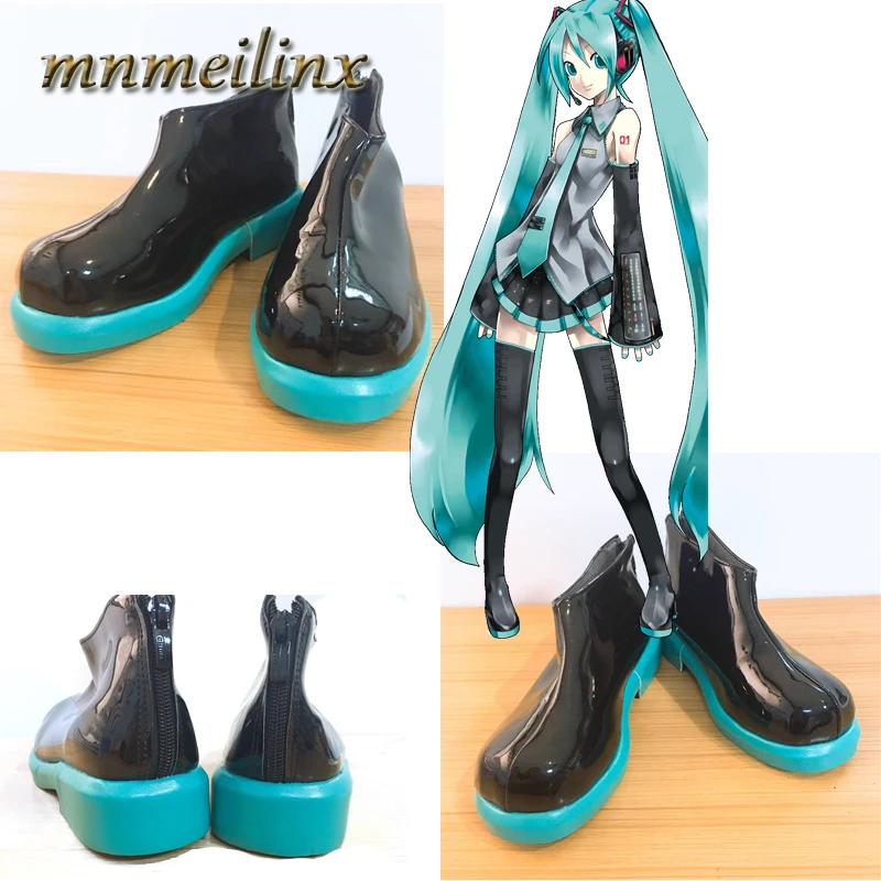 

Hot Cakes VOCALOID Hatsune Miku Cosplay Miku Hatsune Cosplay Coatume Boots Shoes Accessories Cos Shoes Custom Made Free Shipping