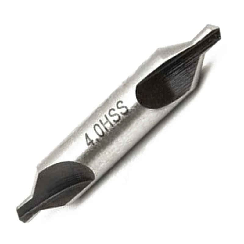 Practical 5 HSS Combined Center Drills Bits Set 60 Degree Countersink Tool Kit High Speed