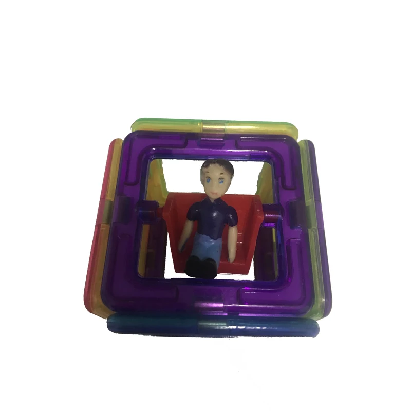 6 шт. дизайнерский набор Магнитный строительный Конструкторы развивающие магнитные плитки комплект Магнитная конструкция формы игрушки набор для детей