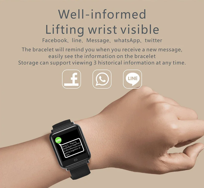 VERYFiTEK Q9 Color Screen Sport Smart Watch Blood Pressure Heart Rate Monitor IP67 Waterproof Smartwatch Men Women Fitness Watch (11)