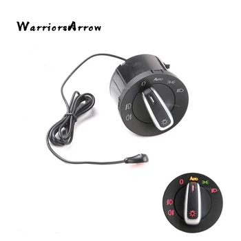 

WarriorsArrow AUTO Headlight Switch Knob Light Sensor Module For VW Volkswagen Golf Jetta 5 6 Tiguan Touran Passat Scirocco