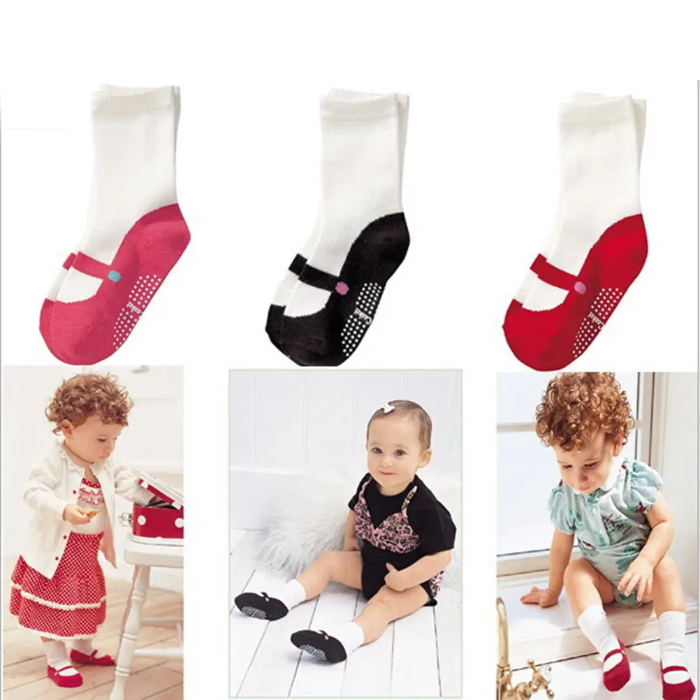 Buy 1 Pair 3 Colors Baby Girls Ballet Socks Baby