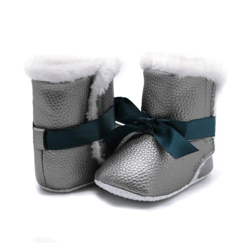 Зимние теплые милые зимние сапоги принцессы для маленьких девочек; кашемировые сапоги для малышей; зимняя обувь