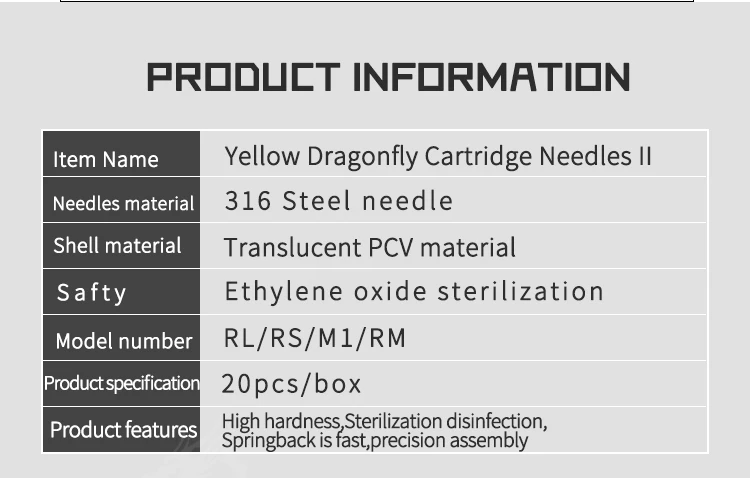 Картридж коробка 20 шт RL одноразовые стерильные татуировки картридж Иглы для татуировки Вращающаяся ручка Круглый ЛАЙНЕР Shader поставки