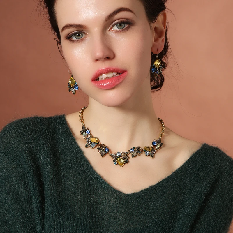 Ювелирные изделия joolim оптом/винтажное ожерелье с подвеской в виде цветка дизайнерское ожерелье Очаровательное ожерелье