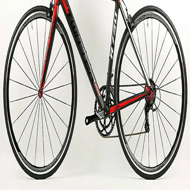 Sale 700C Road Bike 18 Speed Light Aluminum Speed Change Racing Bike Rigid Double V Brake Super Comfortable Cushion 5