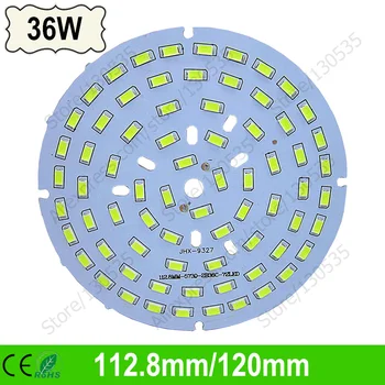 

10pcs 36W 113/120mm 3960lm LED ball chip,led PCB with smd for bulb light, lighting source, aluminum plate base freeship