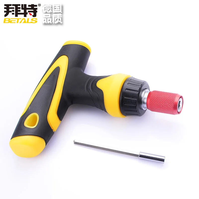 

Betals High Quality Ratchet Handle Magnetism Extension Rod Scalable T Shape Screwdriver Hand shank Handle