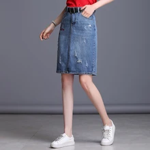 Плюс Цветочные Джинсовые юбки с вышивкой Высокая талия женские короткие джинсовые юбки женские повседневные низ