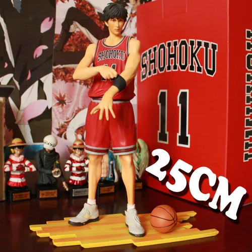 25 см аниме SLAM DUNK Sakuragi Hanamichi ПВХ Фигурки Rukawa Kaede Акаги Такенори Mitsui Hisashi Коллекция Модель игрушки