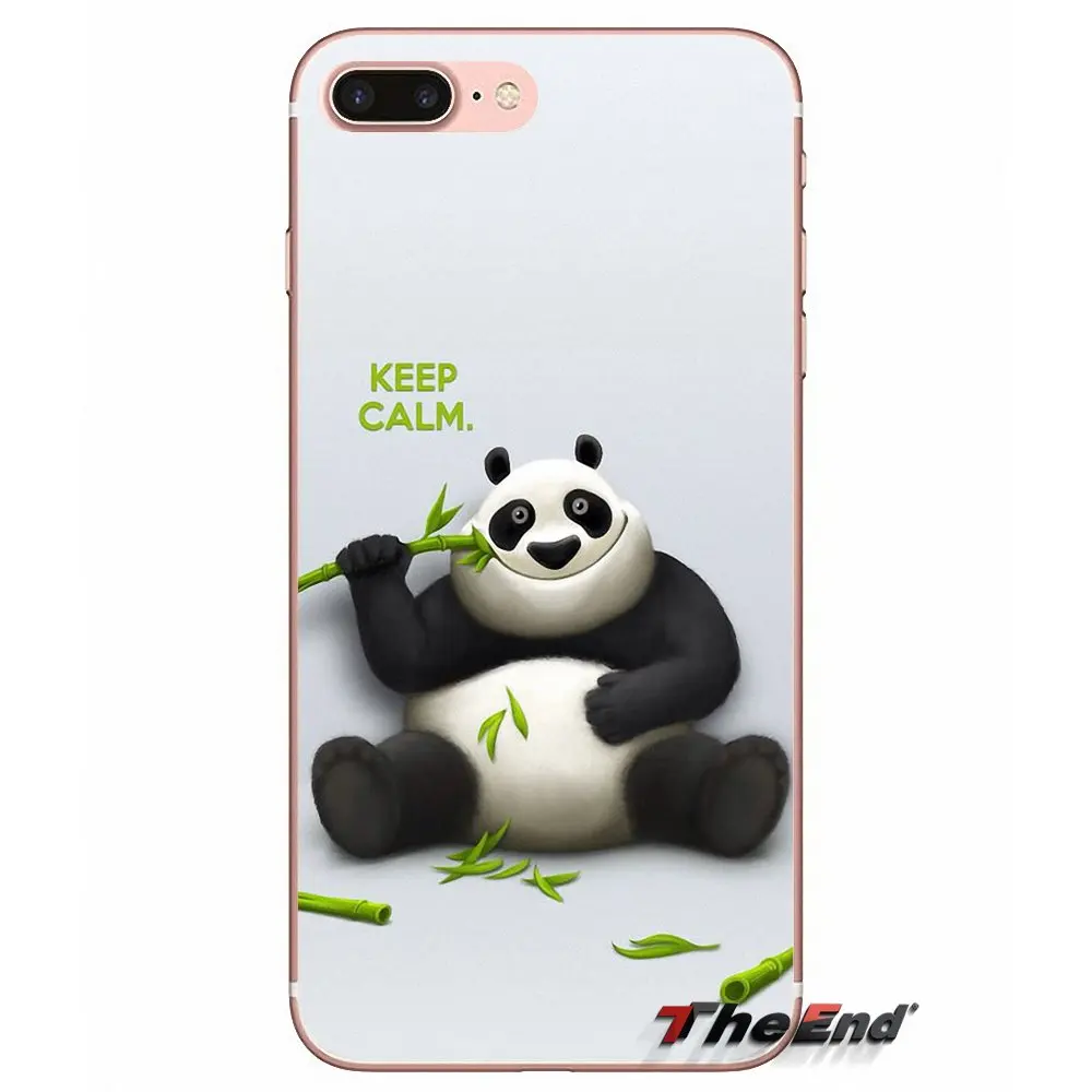 Keep Calm And Love Pandas Quote для Xiaomi Redmi 4 3 3S Pro Mi3 Mi4 Mi4i Mi4C Mi5 Mi5S Mi Max Note 2 чехол на