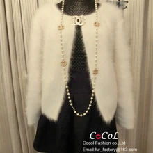 Новинка, натуральный норковый кашемировый кардиган, женский свитер, натуральная норка, кашемировое пальто, свитер,, S54