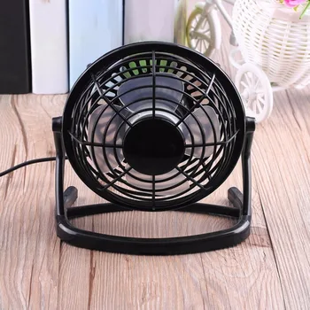 

Portable DC 5V Small Desk USB 4 Blades Cooler Cooling Fan USB Mini Fans Operation Super Mute Silent PC / Laptop / Notebook