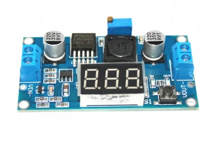 1 шт. LM2596 DC 4,0~ 40 до 1,3-37 в Регулируемый понижающий модуль питания+ светодиодный вольтметр DC/DC - Цвет: Красный