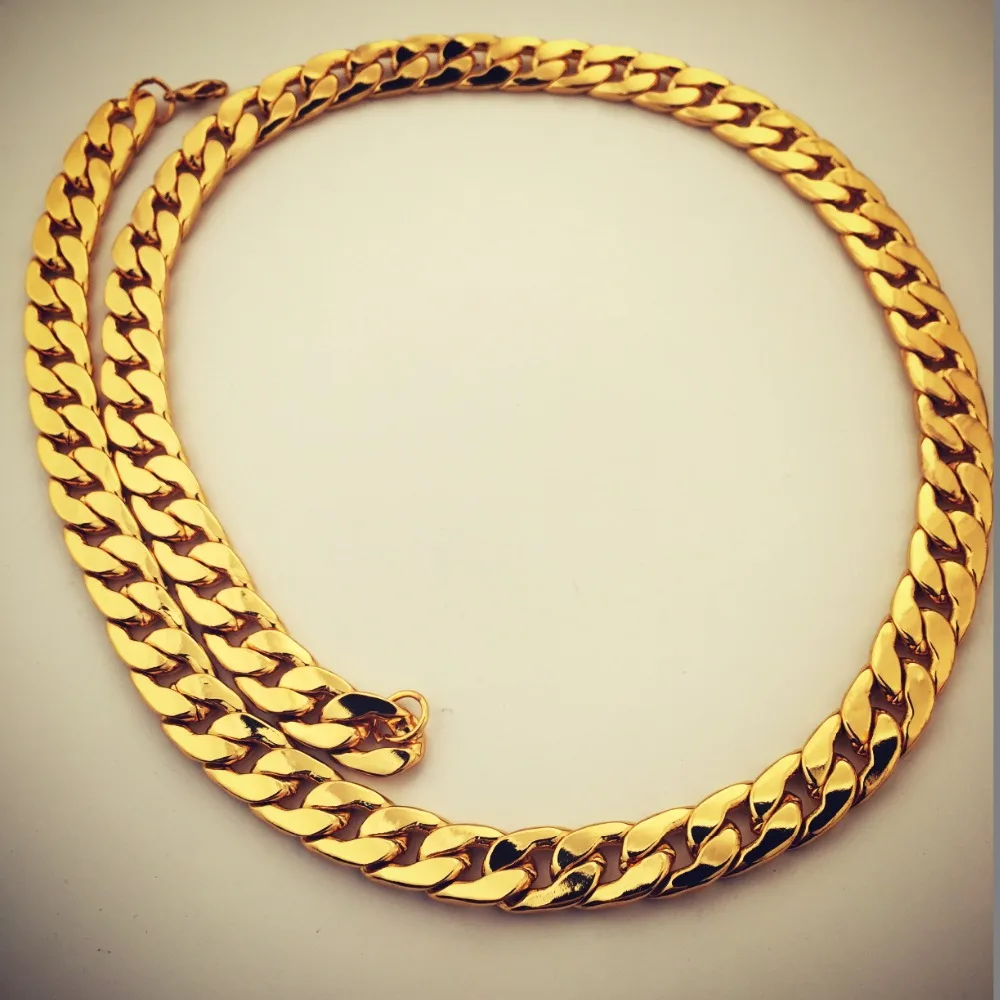 New Style 29'' Long Chain Necklace Curb Link Chain Charm