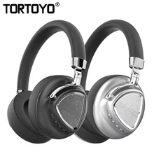 TORTOYO металлические складные шумоподавление беспроводные Bluetooth наушники стерео супер бас 3D объемный ПК игровой телефон Спортивная гарнитура