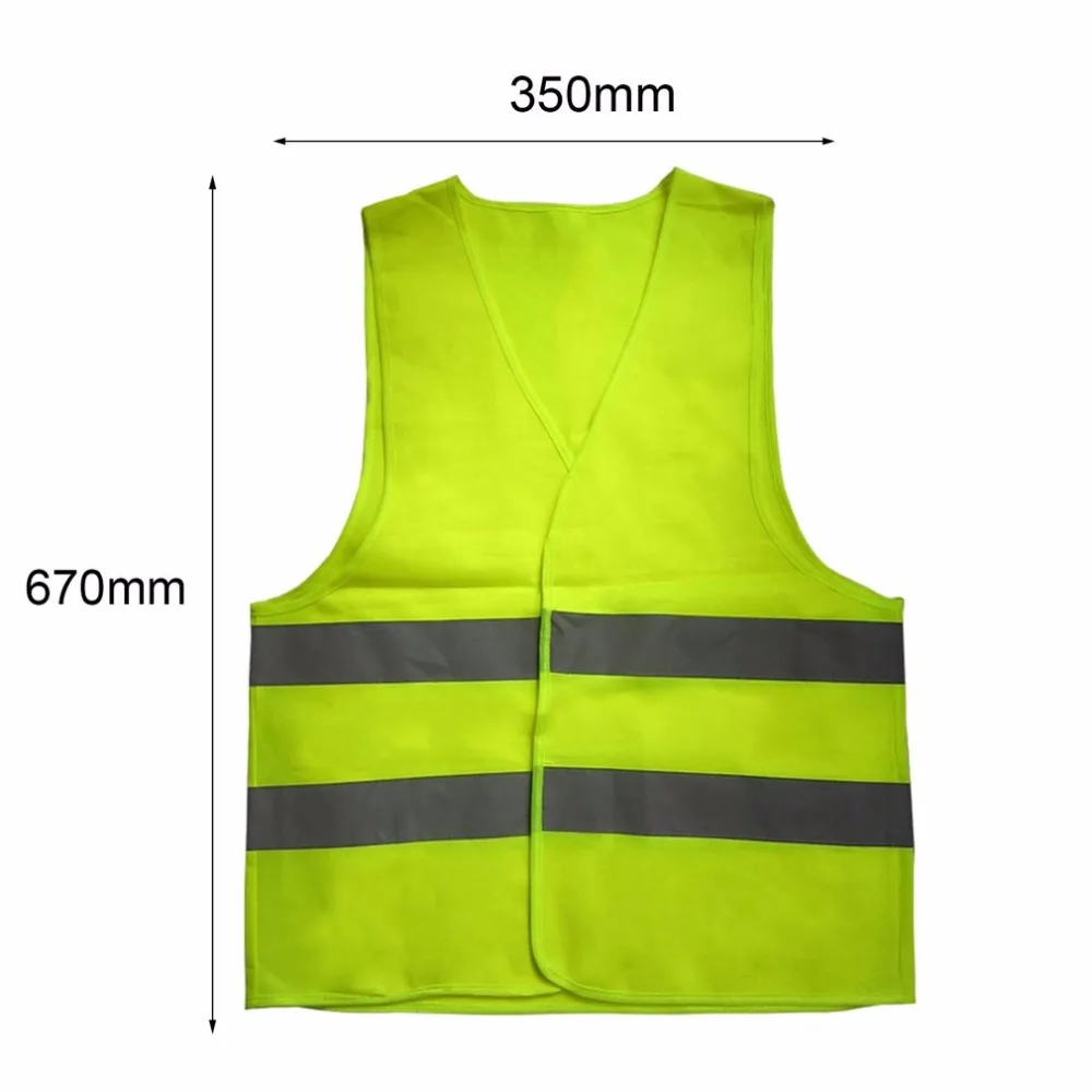 Плюс размер 60 г светоотражающий жилет рабочая одежда обеспечивает высокую видимость День Ночь для бега Велоспорт жилет для предупреждение безопасности