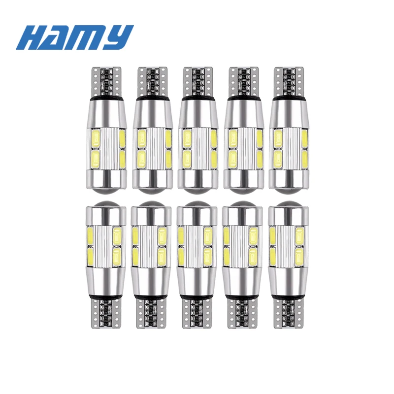 

6x T10 W5W LED CANBUS Car Signal Bulb Interior Light 12V Auto Turn Reading License Plate Trunk Brake Parking Wedge Side Lamp