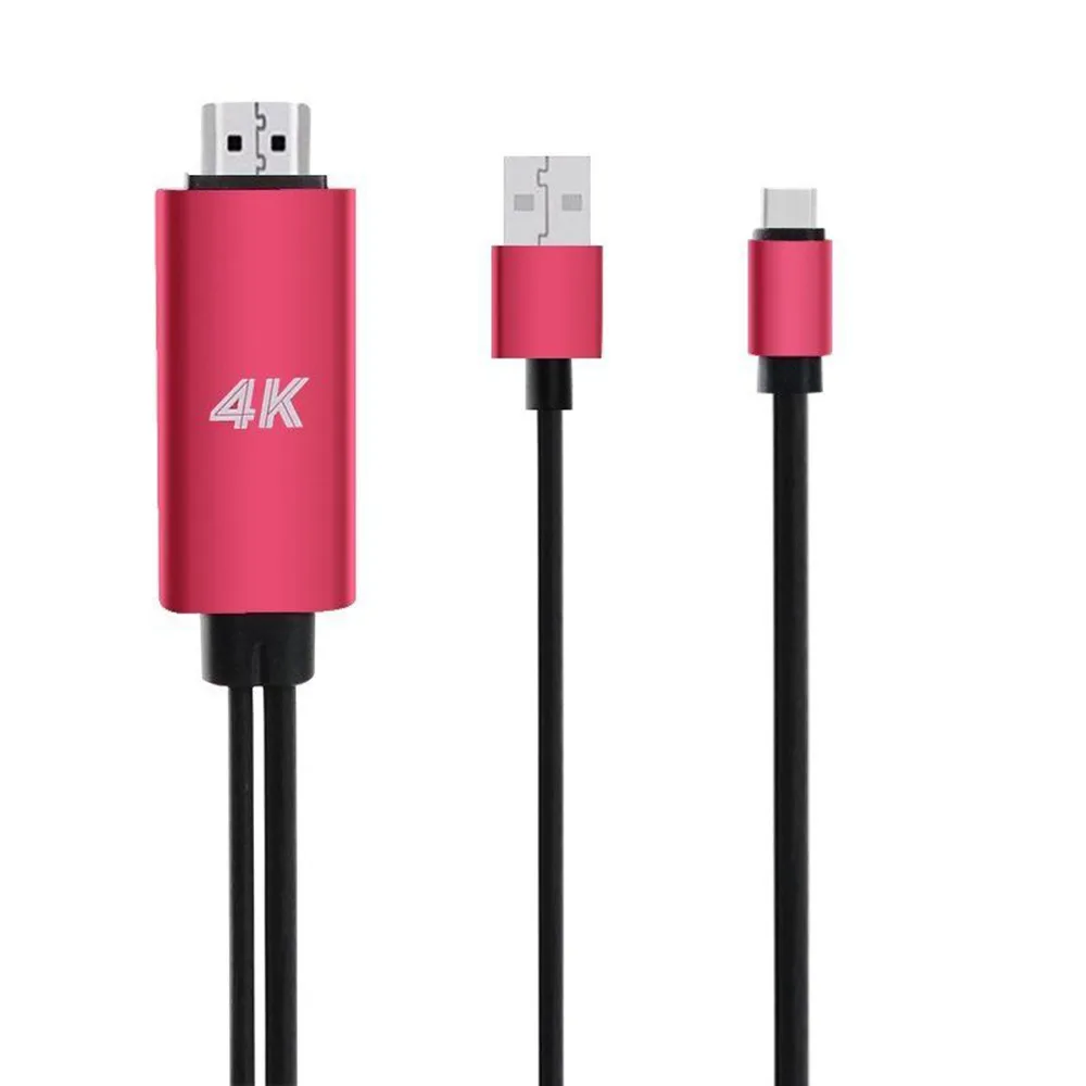 USB C Type к HDMI 4K кабель HDTV TV Расширенный преобразователь цифровой AV для Macbook Samsung S8 Galaxy