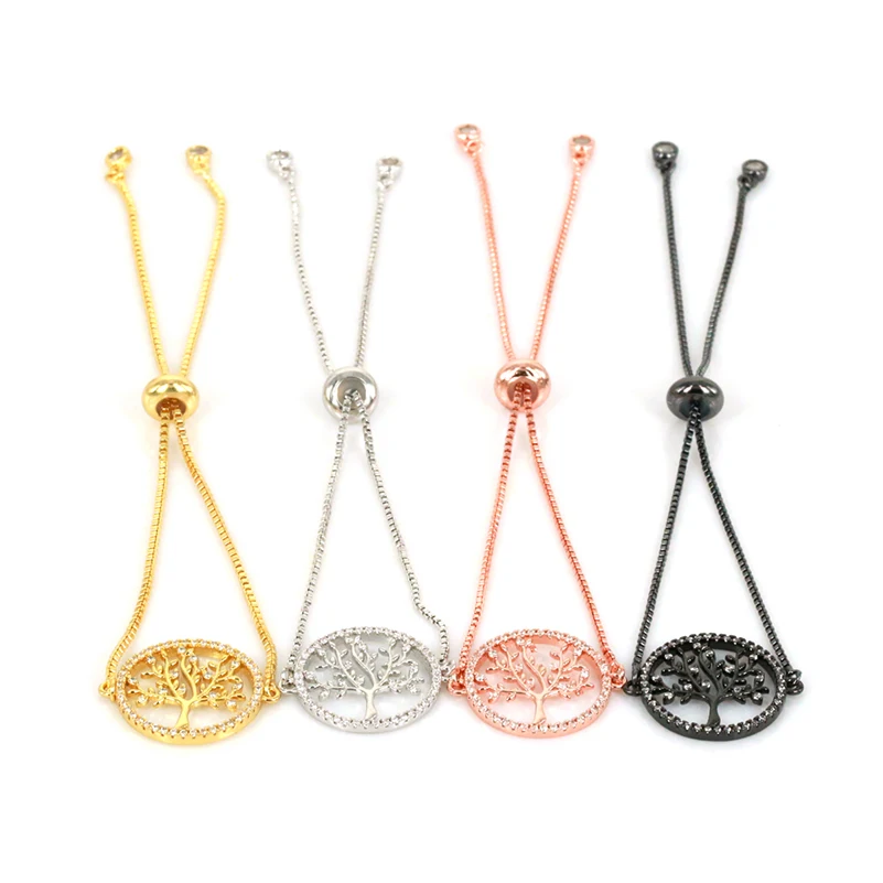 

Charm Tree of Life Pattern Adjustable Chain Bracelet Fashion Anil Arjandas Link Bracelet for Women/Men Jewelry Accessories