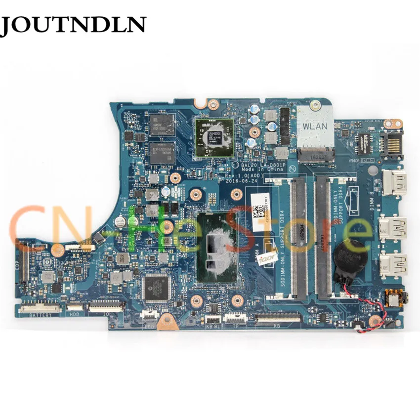 Материнская плата JOUTNDLN для ноутбука Dell 5567 LA-D801P 02PVGT CN-02PVGT DDR4 ASSY W/ I5-7200U and R7 M445 GPU |