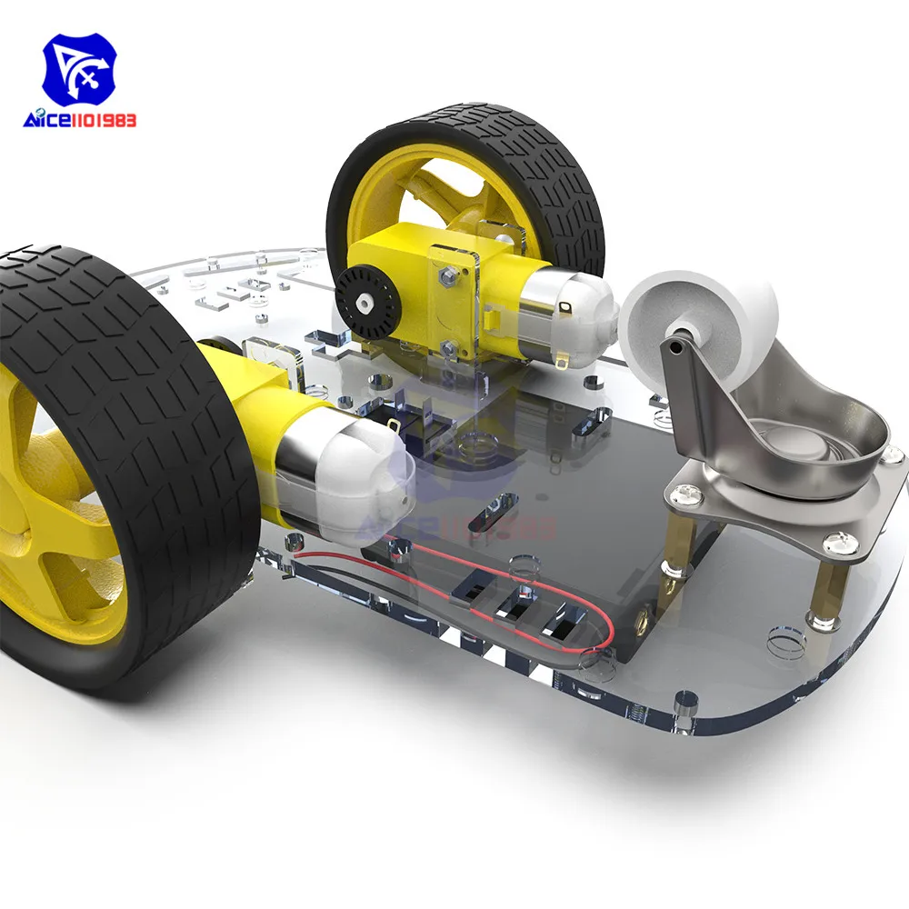 2WD робот умный автомобиль шасси наборы с кодером скорости для Arduino 51 M26 DIY образование робот умный автомобиль комплект