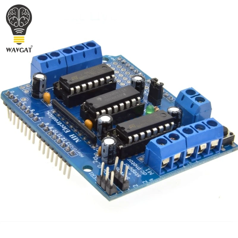 Плата расширения двигателя L293D для Arduino бесплатная доставка|motor shield|board arduinoboard motor |