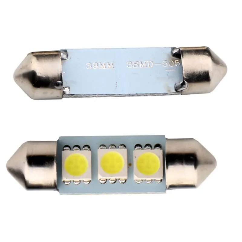 YM E Bright C5W 100 шт./лот Белый 5050 3 SMD 36 мм/39 мм/41 мм гирлянда купольные светодиодные