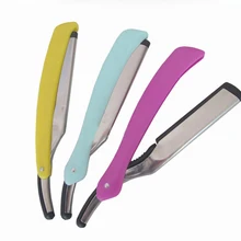 Горячая, Парикмахерская Бритва для волос, сложенный тонус для волос, нож для стрижки волос, косметический нож для бровей, тример, Парикмахерская бритва для бритья