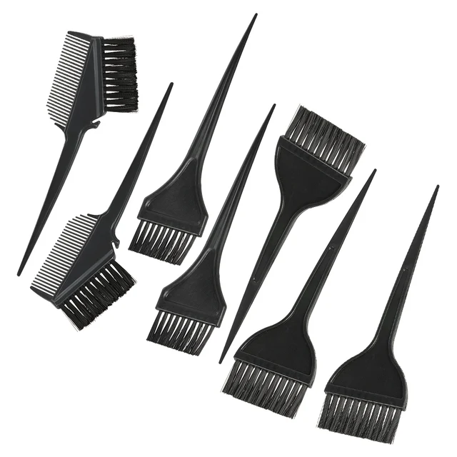 7Pcs/set Professional Hair Coloring Brush Double sided Tinting Comb