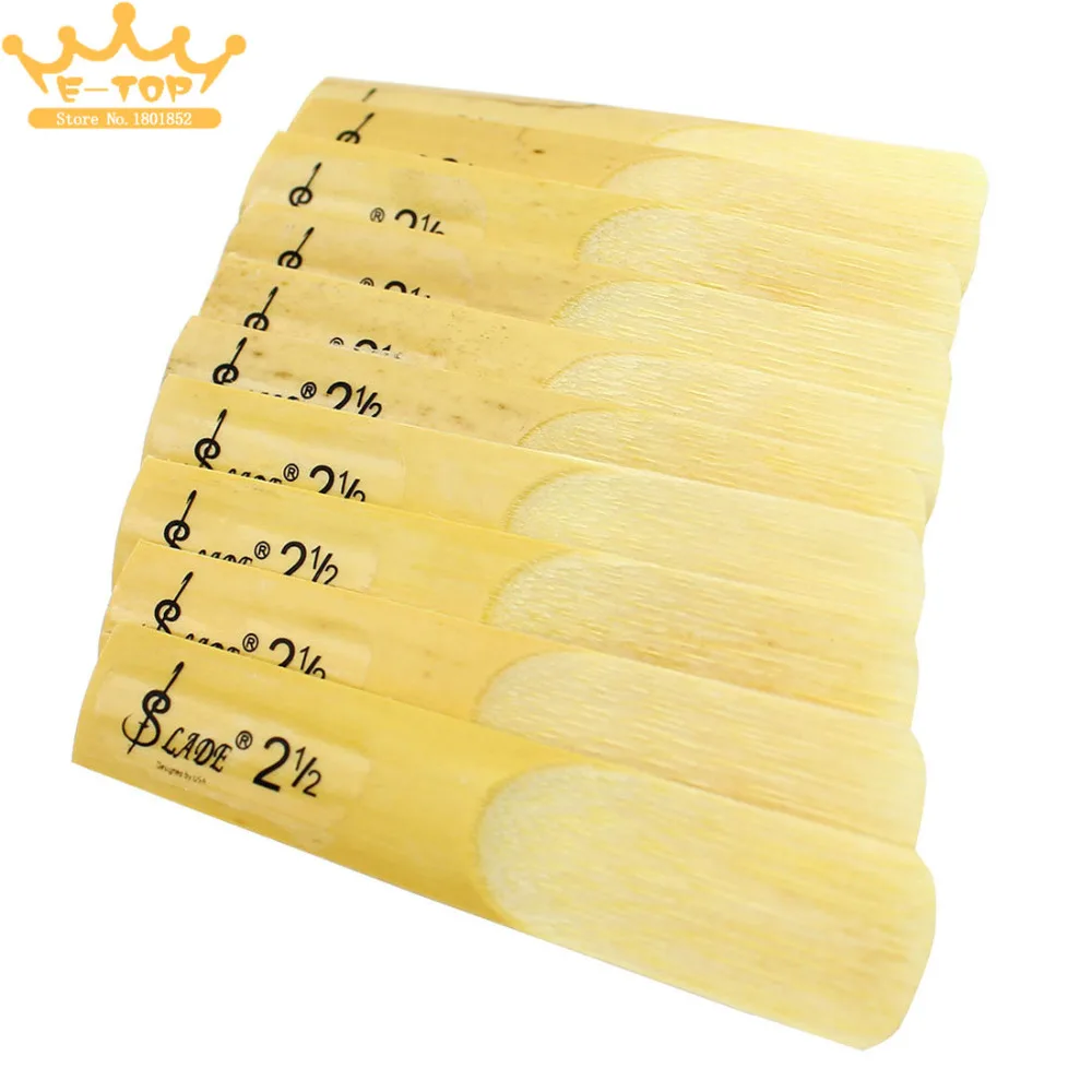 

SLADE 10 x Lade Soprano Saxophone bB Strength 2.5 Reeds Bamboo 2-1/2 Sax Parts