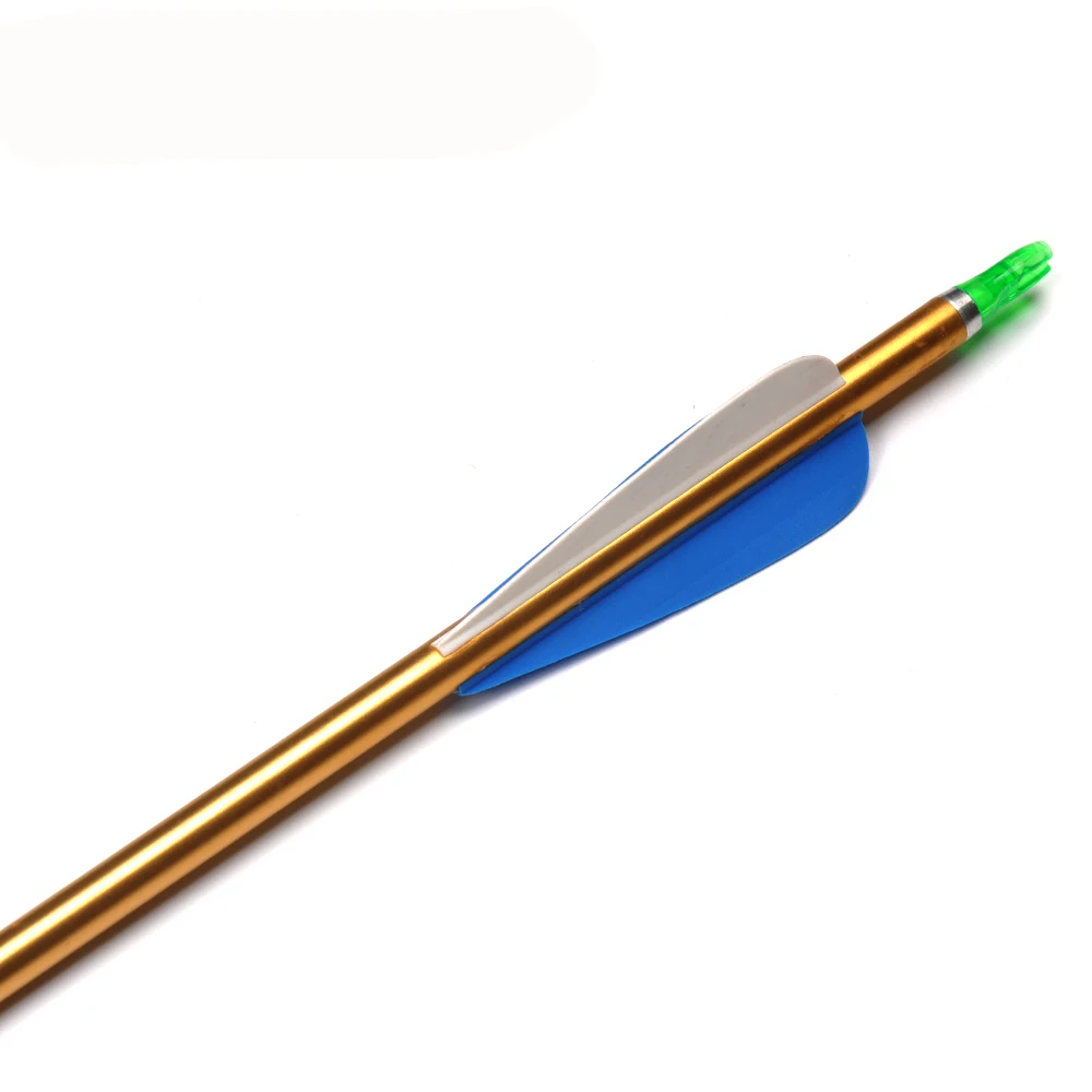 Setas de Alumínio Tiro com Arco 500 para 50lbs 31.5 Polegada od 7.8mm Coluna Composto Arco Recurvo Caça 6 - 12 24 Pçs 9 de alumínio od 7.8mm coluna 500 para